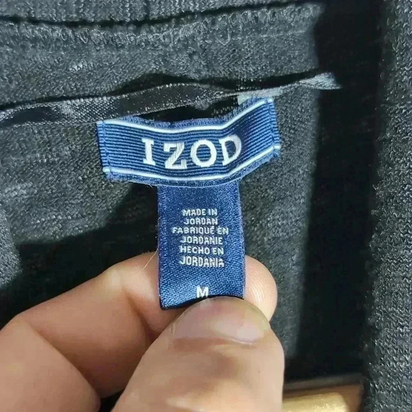 Izod Ladies single snap Jacket Blue Flower details sz M - Picture 4 of 7